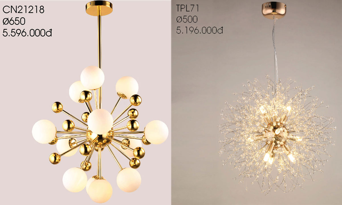 Đèn Thả Trang Trí Kiểu Dáng Hot Nhất Năm 2023